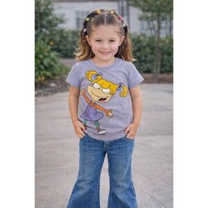 Rugrats Angelica purple TShirt (6/7) character tee, 90s cartoons Y2K